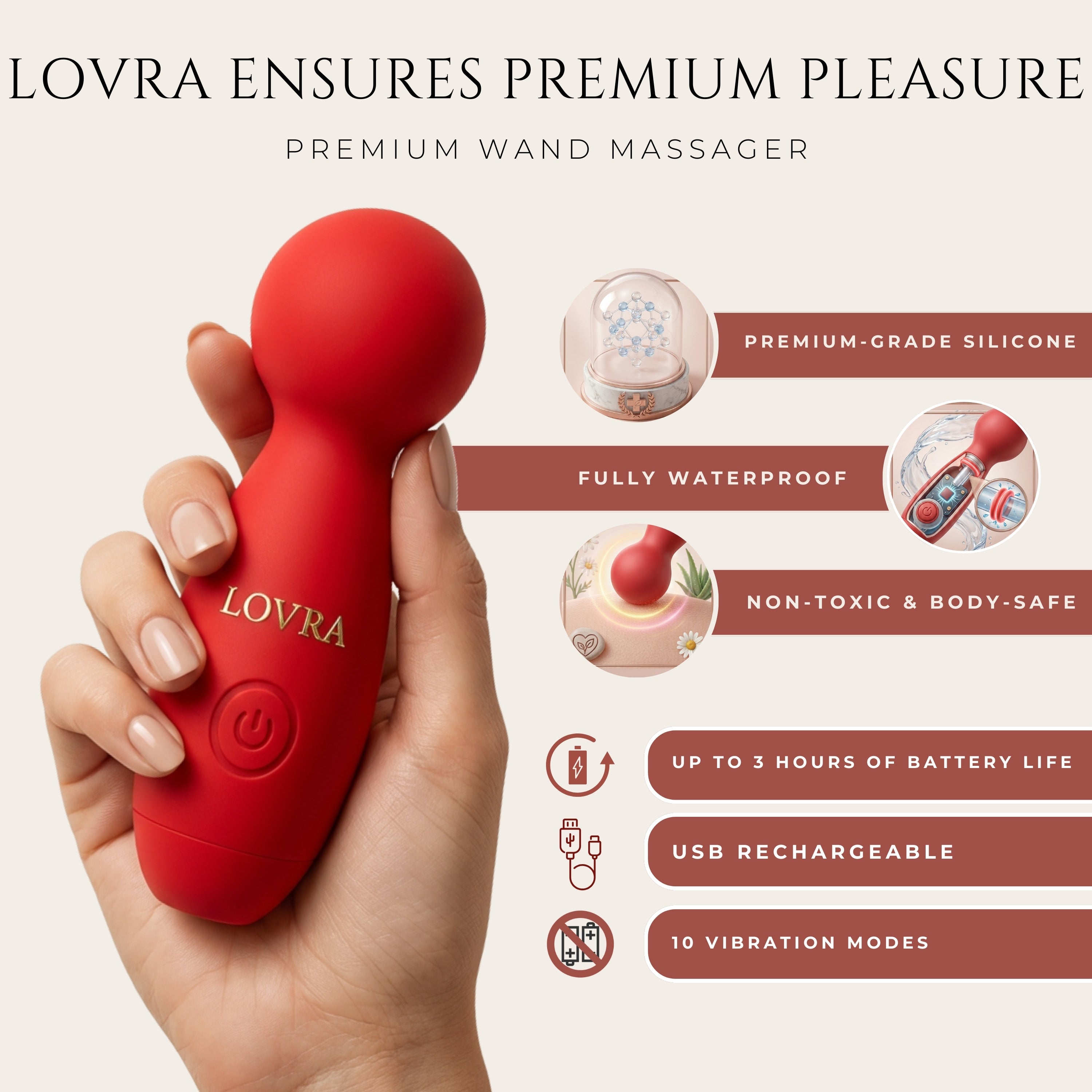 LOVRA Wand — Rechargeable Personal Massager